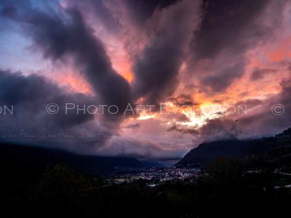 Sunset after the Storm - Aosta