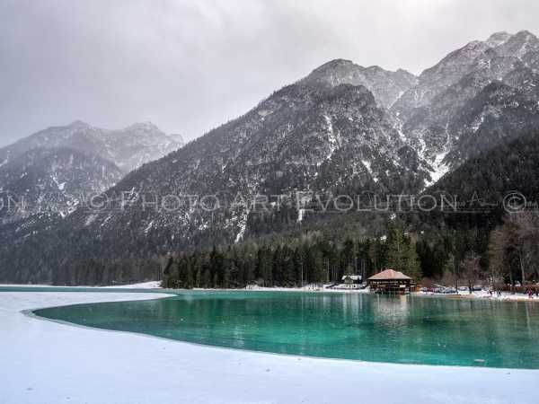 The icy lake of Dobbiaco - Dobbiaco