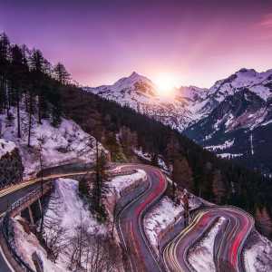 Sunset Maloja Pass - Svizzera